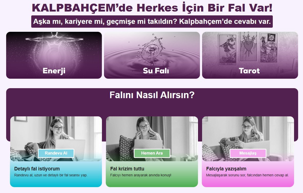 Fal Baktırmak - Kalpbahcem.com